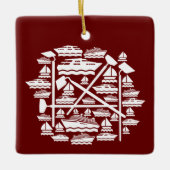 Ornement En Céramique Bateaux & Hots (Devant)