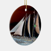 Ornement En Céramique Bateaux sous voile (Droite)