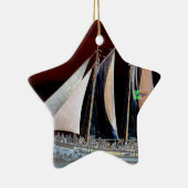 Ornement En Céramique Bateaux sous voile (Droite)