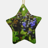 Ornement En Céramique Baume d'abeille pourpre et bourdon (Gauche)