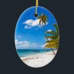 Ornement En Céramique Beach à Saona<br><div class="desc">Beach à Saona Dominican Republic.</div>