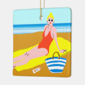 Ornement En Céramique Beachy Keen - Jaune (Gauche)