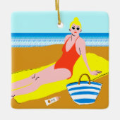 Ornement En Céramique Beachy Keen - Jaune (Devant)