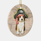 Ornement En Céramique Beagle Casquette pirate (Droite)