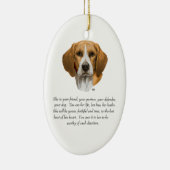 Ornement En Céramique Beagle keepsake (Droite)