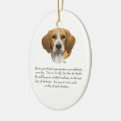 Ornement En Céramique Beagle keepsake (Gauche)