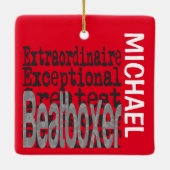 Ornement En Céramique Beatboxer Extraordinaire CUSTOM (Dos)