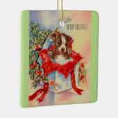 Ornement En Céramique Beau bébé Boston Terrier de la moitié du siècle (Droite)