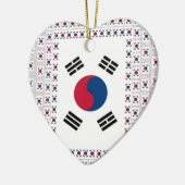 Ornement En Céramique Beau Drapeau Diagonal Coréen : Un Art Infini (Gauche)