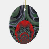 Ornement En Céramique Beau Rouge Aurora Art Imprimer (Droite)