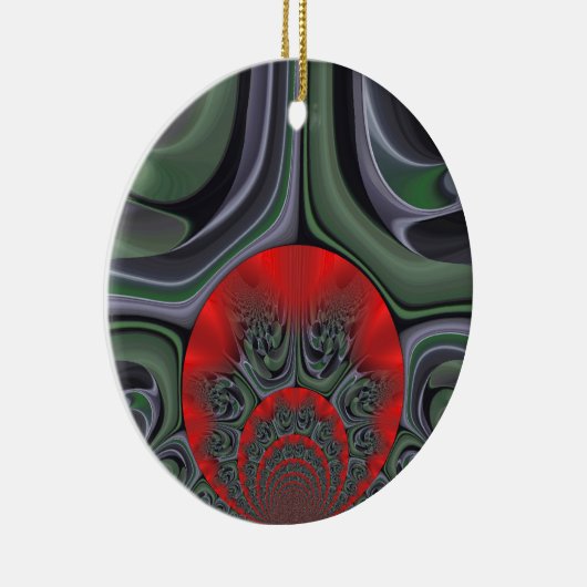 Ornement En Céramique Beau Rouge Aurora Art Imprimer (Droite)