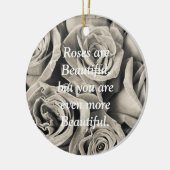 Ornement En Céramique Beauté velours vintage (Gauche)