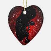 Ornement En Céramique Bébé à naître SIlhouette (Gauche)