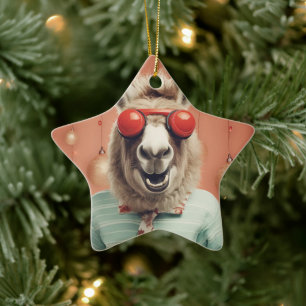 Ornement En Céramique Bébé Donkey Family Orament, Amateurs d'âne Cadeaux