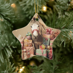 Ornement En Céramique Bébé Donkey Family Orament, Amateurs d'âne Cadeaux