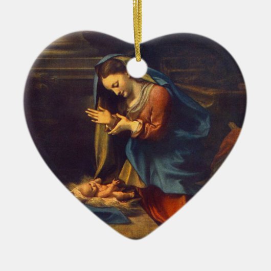ORNEMENT EN CÉRAMIQUE BÉBÉ JÉSUS (Devant)