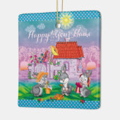 Ornement En Céramique Bébé lapin petit (Gauche)