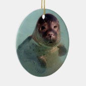 Ornement En Céramique Bébé phoque Ornaemnt (Droite)