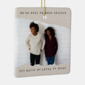 Ornement En Céramique Beige | Deux machines à écrire photo Best Friend H (Droite)