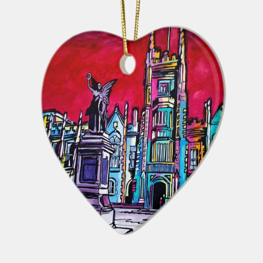 Ornement En Céramique Belfast Alive - Queens University (Gauche)