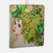 Ornement En Céramique Belle aquarelle druide (Droite)