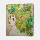Ornement En Céramique Belle aquarelle druide (Gauche)