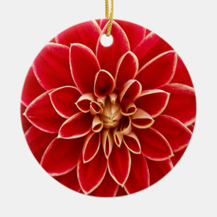 Ornement En Céramique Belle conception de pétales de fleur de dahlia