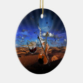 Ornement En Céramique Belle musique notes violon splatter piano tambours (Droite)