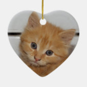 Ornement En Céramique Belle Tabby Kitten Orange (Dos)