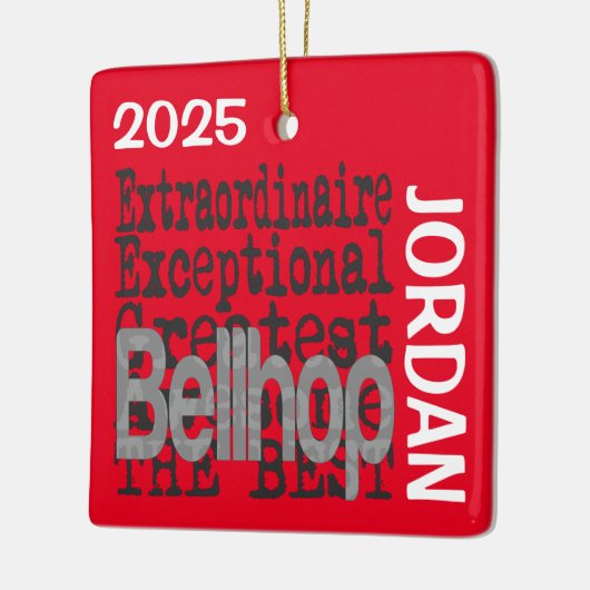 Ornement En Céramique Bellhop Extraordinaire CUSTOM (Gauche)