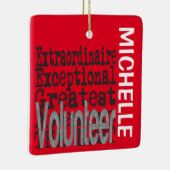 Ornement En Céramique Bénévole Extraordinaire CUSTOM (Droite)