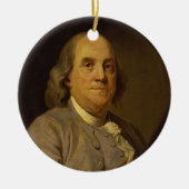 Ornement En Céramique Benjamin Franklin par Joseph-Siffred Duplessis (Devant)