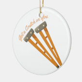 Ornement En Céramique Béquille sur vous (Gauche)