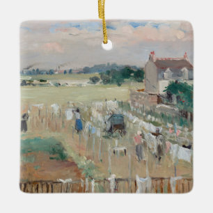Ornement En Céramique Berthe Morisot - Étendage du linge