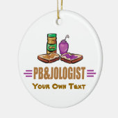 Ornement En Céramique Beurre d'arachide et gelée (Gauche)