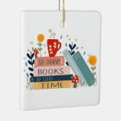 Ornement En Céramique Bibliothèque Lover Lecture Kids School Learning (Droite)