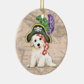 Ornement En Céramique Bichon Frise Pirate (Droite)