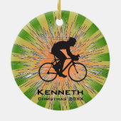 Ornement En Céramique Bicyclage de l'ornement de vélo (Dos)