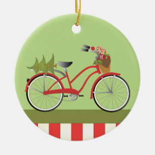 Ornement En Céramique Bicyclette de vacances