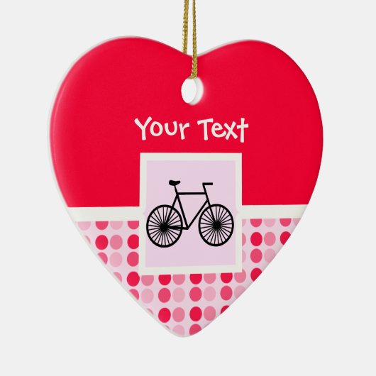 Ornement En Céramique Bicyclette mignonne (Droite)