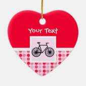 Ornement En Céramique Bicyclette mignonne (Dos)