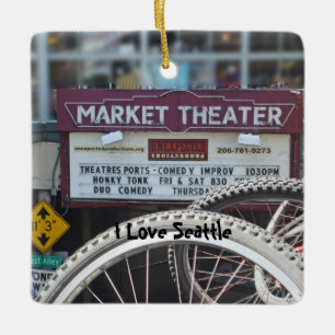 Ornement En Céramique Bicyclettes au théâtre