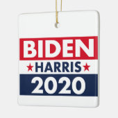 ORNEMENT EN CÉRAMIQUE BIDEN HARRIS 2020 (Gauche)