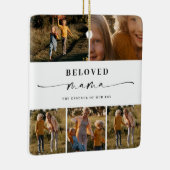 Ornement En Céramique Bien-aimée Maman Joyeuse Fête des Mères Collage ph (Droite)