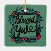 Ornement En Céramique Bienheureux Yule (Dos)