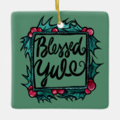 Ornement En Céramique Bienheureux Yule (Devant)