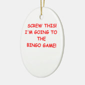 Ornement En Céramique bingo-test (Gauche)