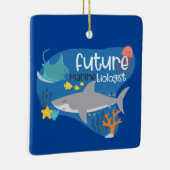 Ornement En Céramique Biologiste marin futur (Droite)