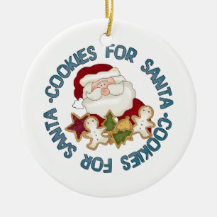 Ornement En Céramique Biscuits pour l'ornement de Père Noël