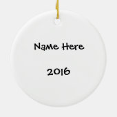 Ornement En Céramique Black Labrador - Pins mousseux (Dos)